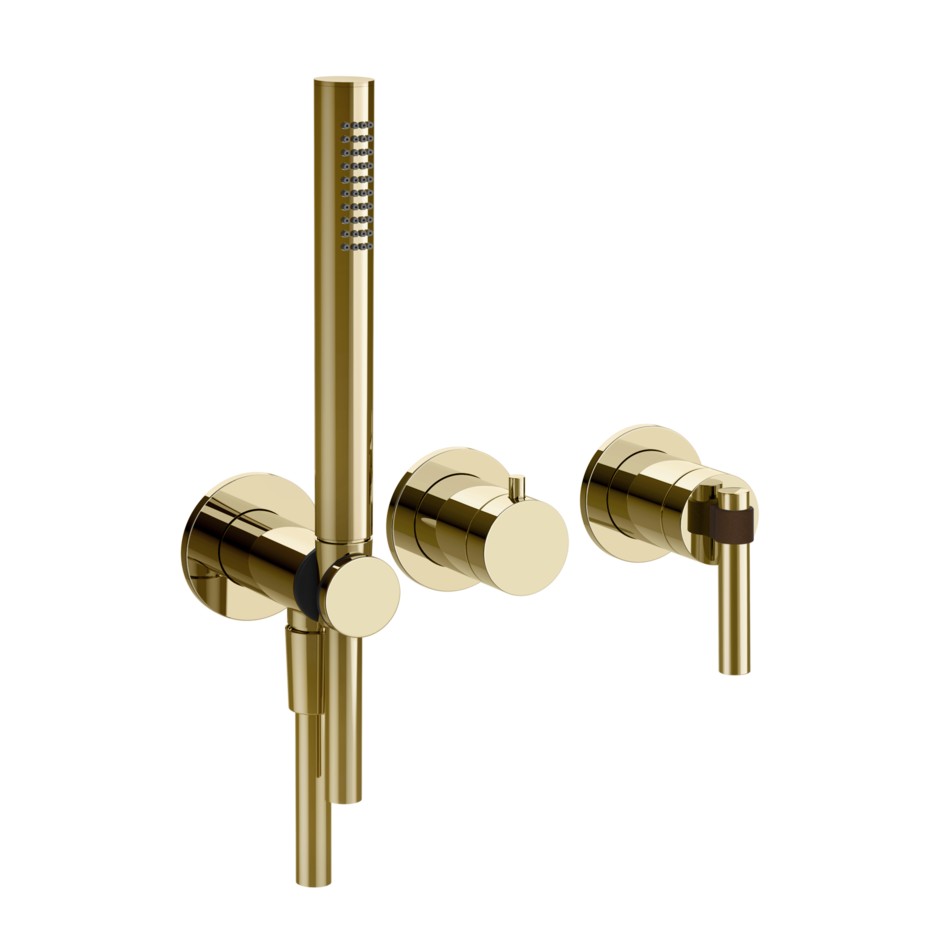 Смеситель для душа Gessi Jacqueline 77036 встраиваемый с ручным душем ФОТО