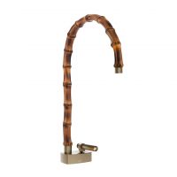 Смеситель для раковины Gessi Jacqueline 77203 с высоким поворотным изливом и вентилем под дерево без донного клапана схема 2