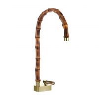 Смеситель для раковины Gessi Jacqueline 77203 с высоким поворотным изливом и вентилем под дерево без донного клапана схема 6