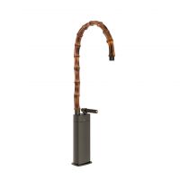 Смеситель для раковины Gessi Jacqueline 77209 высокий с высоким поворотным изливом и вентилем под дерево схема 4