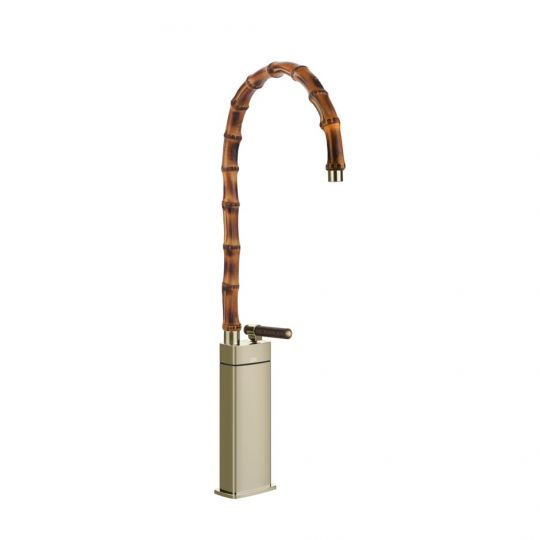 Смеситель для раковины Gessi Jacqueline 77209 высокий с высоким поворотным изливом и вентилем под дерево схема 7