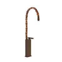 Смеситель для раковины Gessi Jacqueline 77209 высокий с высоким поворотным изливом и вентилем под дерево схема 11