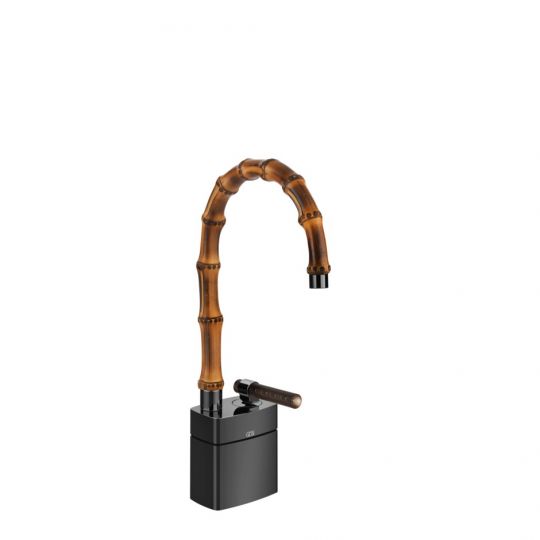 Смеситель для раковины Gessi Jacqueline 77227 средний с низким поворотным изливом и вентилем под дерево схема 3 Смеситель для раковины Gessi Jacqueline 77227 средний с низким поворотным изливом и вентилем под дерево схема 3