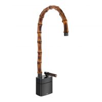 Смеситель для раковины Gessi Jacqueline 77233 средний с высоким поворотным изливом и вентилем под дерево схема 3