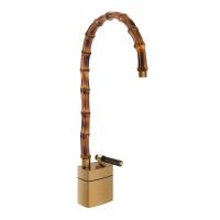 Смеситель для раковины Gessi Jacqueline 77233 средний с высоким поворотным изливом и вентилем под дерево схема 8