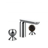 Смеситель для раковины Gessi Perle 74025 с вентилями-сферами из металла и муранского стекла Sfaccettato схема 1 Смеситель для раковины Gessi Perle 74025 с вентилями-сферами из металла и муранского стекла Sfaccettato схема 1