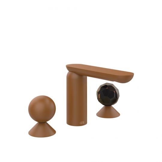 Смеситель для раковины Gessi Perle 74025 с вентилями-сферами из металла и муранского стекла Sfaccettato схема 4 Смеситель для раковины Gessi Perle 74025 с вентилями-сферами из металла и муранского стекла Sfaccettato схема 4