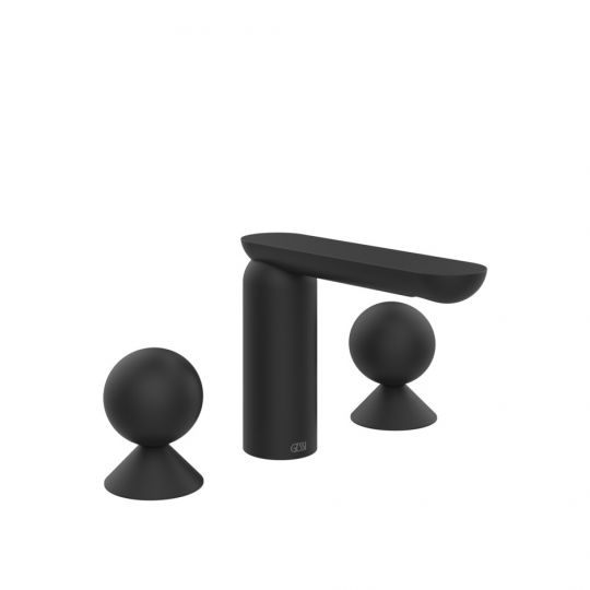 Смеситель для раковины Gessi Perle 74365 с металлическими вентилями-сферами схема 7