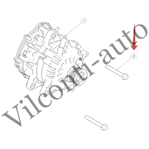 БОЛТ ГЕНЕРАТОРА TANK 500 Q1841080FDE 100% ОРИГИНАЛ