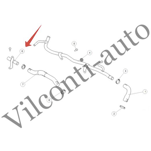 ТРУБКА ОТОПИТЕЛЯ TANK 500 8101400XEZ01 100% ОРИГИНАЛ