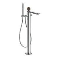 Смеситель для ванны Gessi Perle 74129 напольный с ручным душем и переключателем с вентилем из камня Emperador Dark схема 1 Смеситель для ванны Gessi Perle 74129 напольный с ручным душем и переключателем с вентилем из камня Emperador Dark схема 1