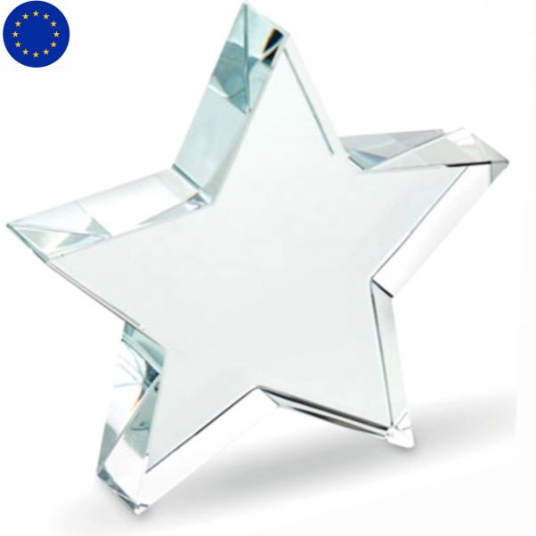Награда звезда из стекла