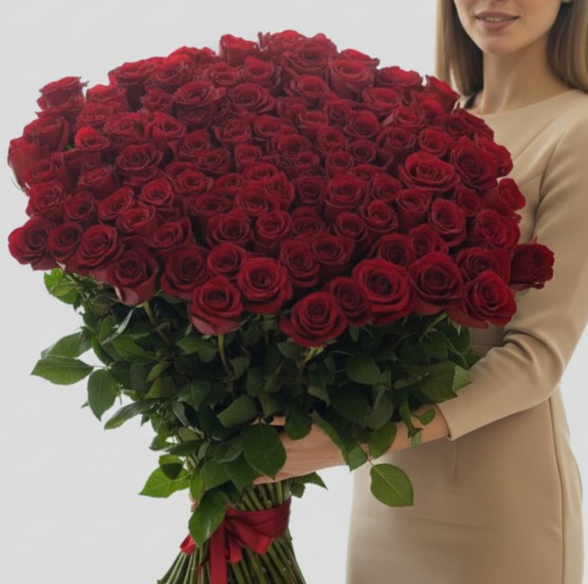 101 роза Эквадор Explorer (80см)