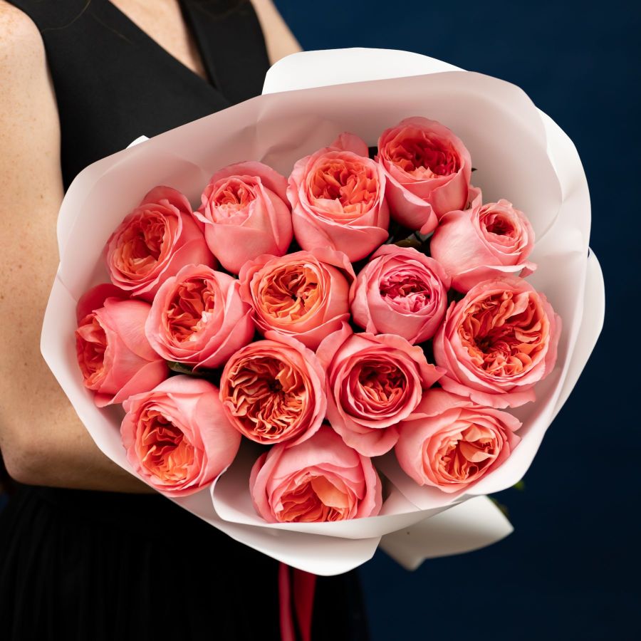 Пионовидная роза от 7 шт (60см, Пинк Экспрешн)