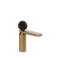 Смеситель для раковины Gessi Perle 74251 низкий с донным клапаном и вентилем из муранского стекла Sfaccettato схема 15