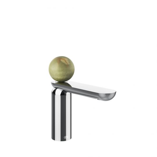 Смеситель для раковины Gessi Perle 74502 низкий с вентилем из камня Onyx Green без донного клапана схема 6 Смеситель для раковины Gessi Perle 74502 низкий с вентилем из камня Onyx Green без донного клапана схема 6