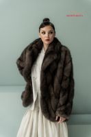 Куртка меховая соболиная. В авторской эксклюзивной раскладке рукав