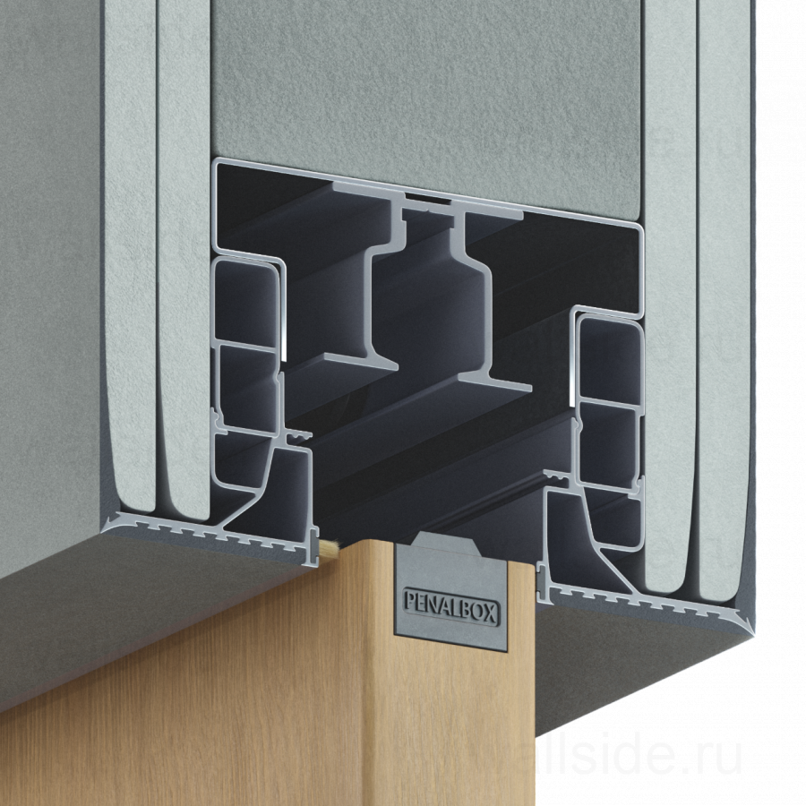 Пенал Penalbox Wood Single Plaster высотой 2400 мм