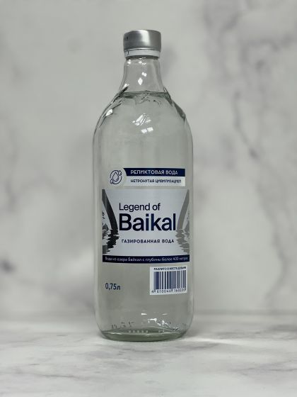 Вода газированная Legend of Baikal (Легенда Байкала) 0,75 л, стекло