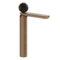 Смеситель для раковины Gessi Perle 74253 высокий с донным клапаном и вентилем из муранского стекла Sfaccettato схема 7