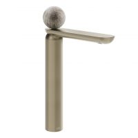 Смеситель для раковины Gessi Perle 74604 высокий без донного клапана с вентилем из из муранского стекла Pulegoso схема 9