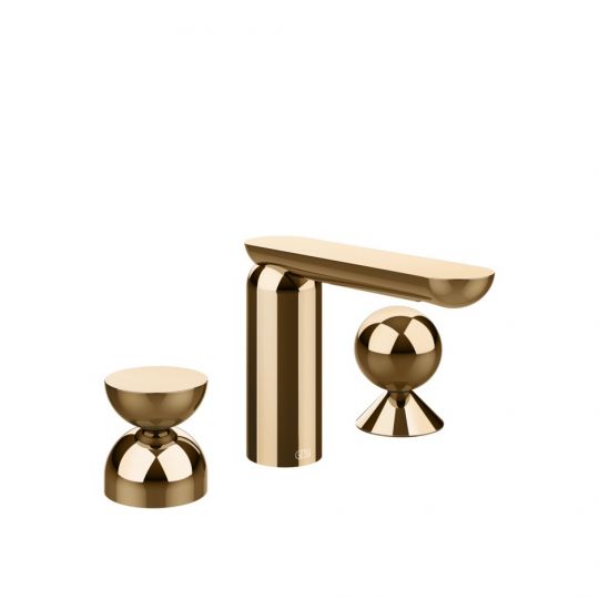 Смеситель для раковины Gessi Perle 74908 без донного клапана с металлическими вентилями-полусферой и сферой схема 16