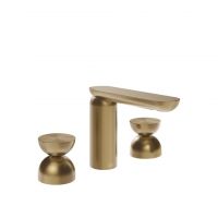 Смеситель для раковины Gessi Perle 74996 без донного клапана с металлическими вентилями-полусферами схема 15