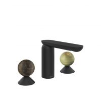 Смеситель для раковины Gessi Perle 74155 без донного клапана с вентилями-сферами из мрамора Emperador Dark и камня Onyx Green схема 10 Смеситель для раковины Gessi Perle 74155 без донного клапана с вентилями-сферами из мрамора Emperador Dark и камня Onyx Green схема 10