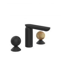 Смеситель для раковины Gessi Perle 74035 без донного клапана с вентилями-сферами из металла и камня Onyx Cola схема 10 Смеситель для раковины Gessi Perle 74035 без донного клапана с вентилями-сферами из металла и камня Onyx Cola схема 10