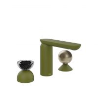 Смеситель для раковины Gessi Perle 74708 без донного клапана с вентилем-полусферой из муранского стекла Balloton и металлическим вентилем-сферой схема 13 Смеситель для раковины Gessi Perle 74708 без донного клапана с вентилем-полусферой из муранского стекла Balloton и металлическим вентилем-сферой схема 13