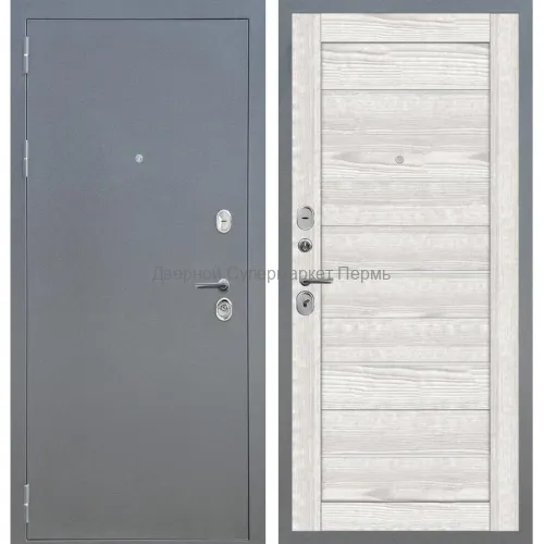 Входная дверь Аркан 206 Букле Графит Ривьера айс