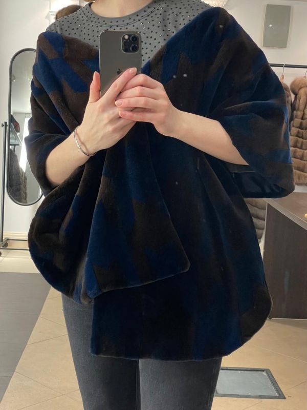 Шикарный эксклюзивный палантин из норки стриженной