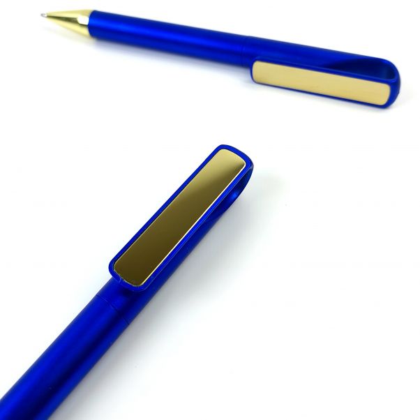 Ручки GLOSSY GOLD синие