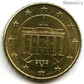 Германия 10 евроцентов 2002 G