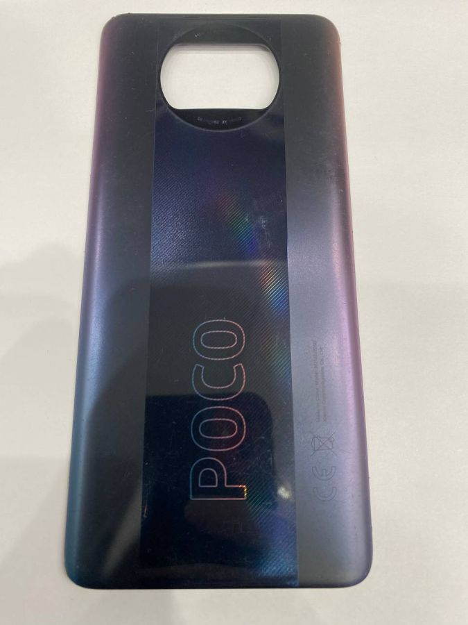 Xiaomi Poco x3 pro Задняя Крышка черная оригинал ( мелкие потёртости)