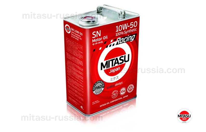 MITASU RACING MOTOR OIL SN 10W-50, 4л