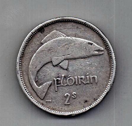 1 флорин 2 шиллинга 1928 Ирландия Великобритания Редкость