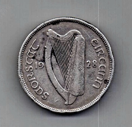 1 флорин 2 шиллинга 1928 Ирландия Великобритания Редкость