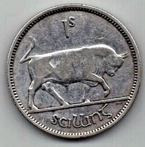 1 шиллинг 1937 Ирландия Редкий год Великобритания