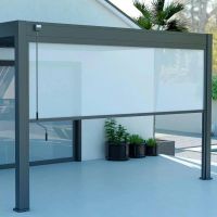 Защитный экран от ветра и солнца (электропривод)