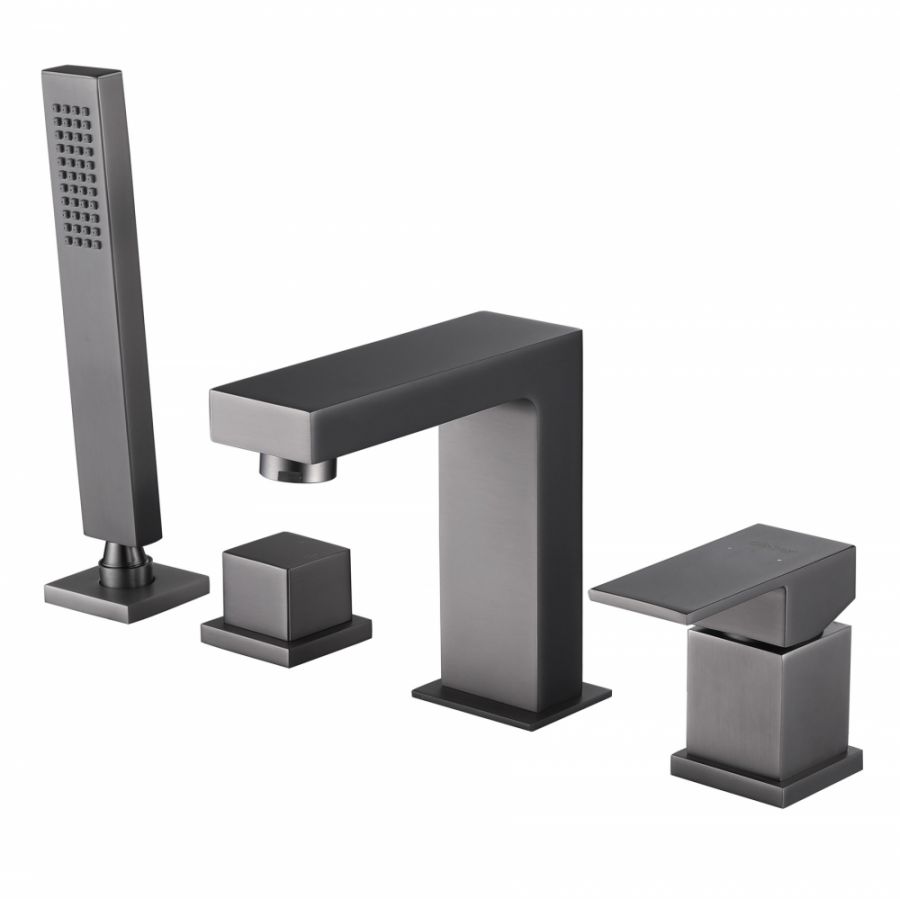 Смеситель ABBER Daheim AF8213NG На борт ванны, никель