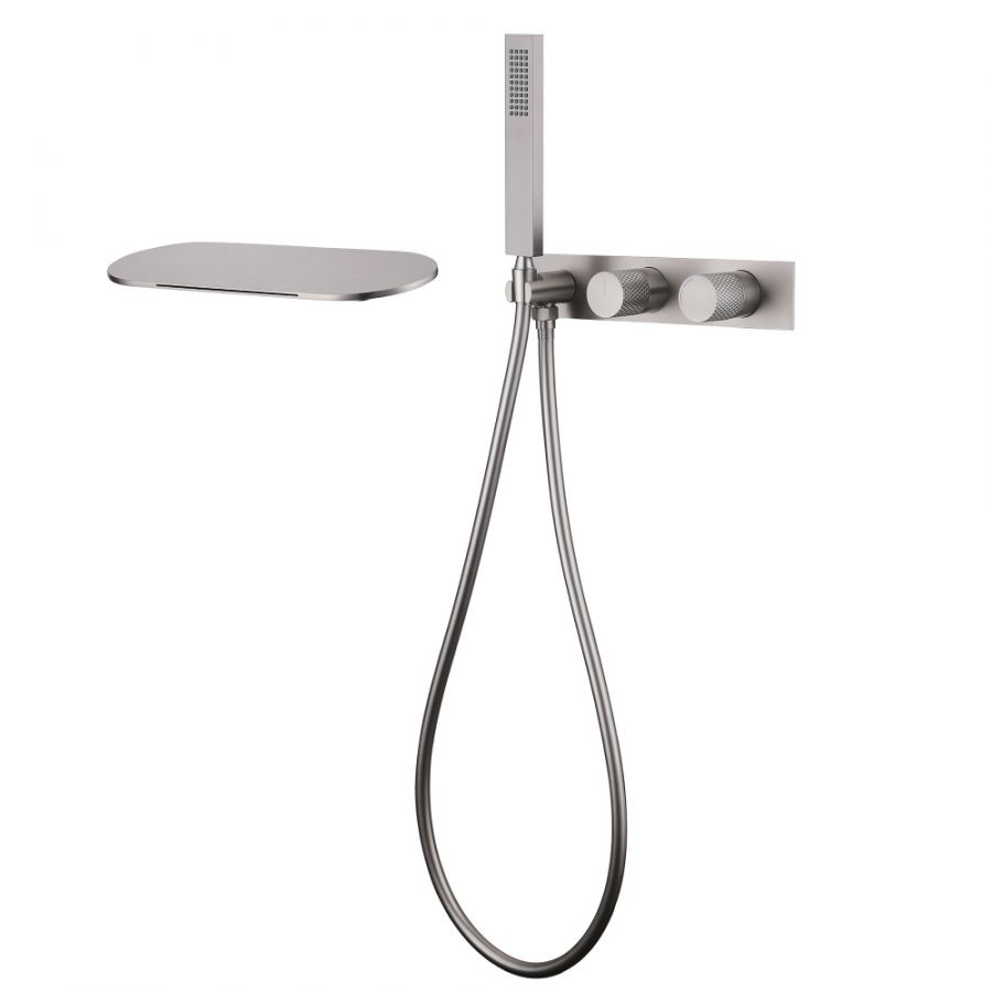 Смеситель ABBER Rund AF8731SP для ванны скрытого монтажа, сатин