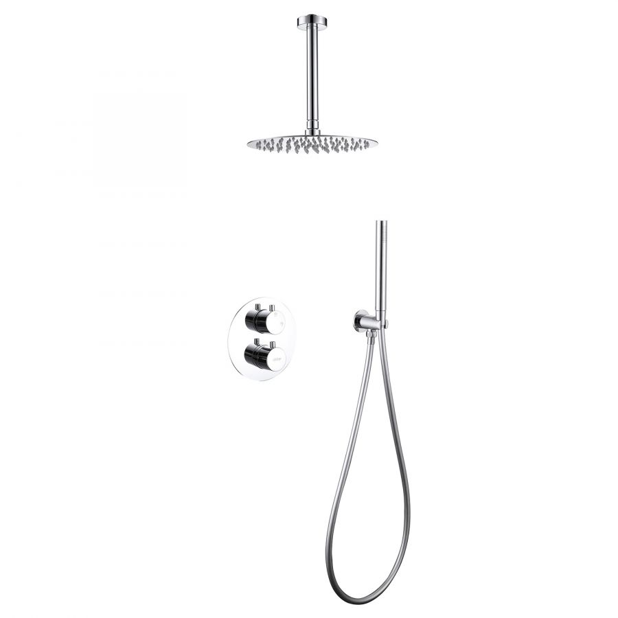 Душевая система ABBER Wasser Kreis AF8121 скрытого монтажа без излива, хром