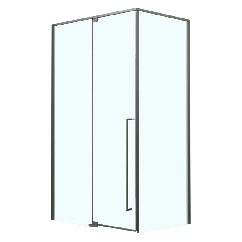 Душевое ограждение Azario MALE 120х80 прозрачное стекло 6мм, профиль графит матовый AZ-J50-12080-MGR-CL