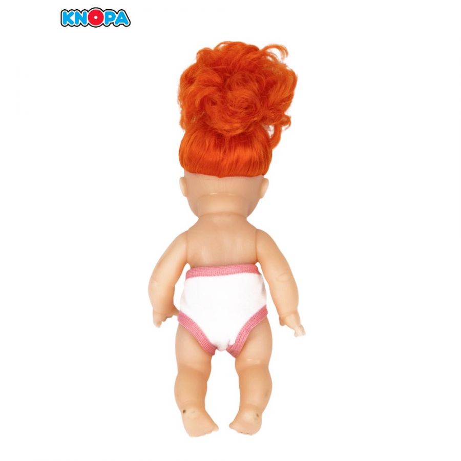 Пупс девочка в памперсе рыжая (22 см)
