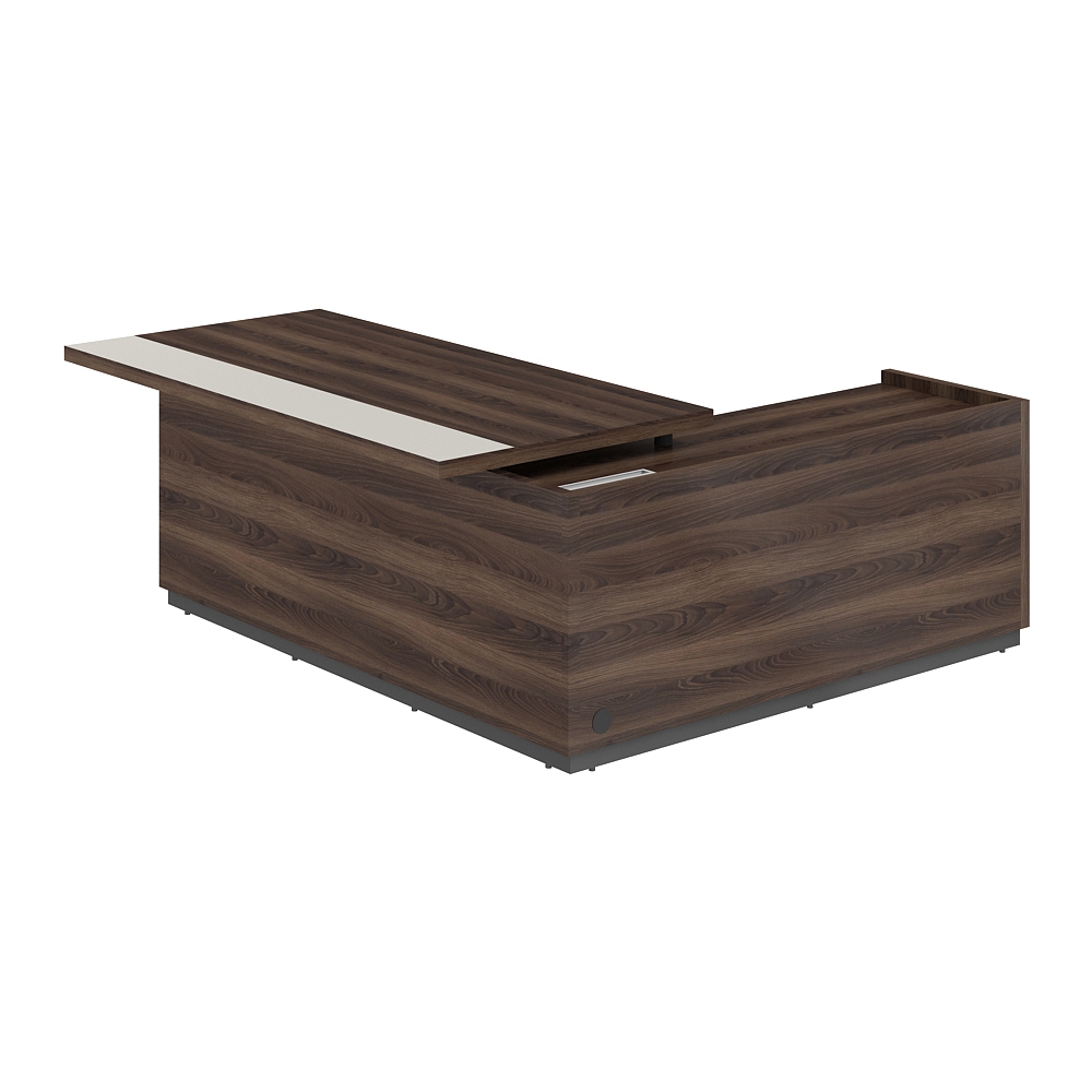 Стол для руководителя с комбинированной столешницей, левый 2050х1850х750 мм