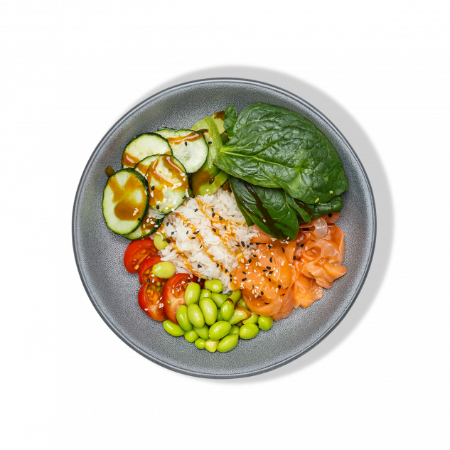 Боул с лососем