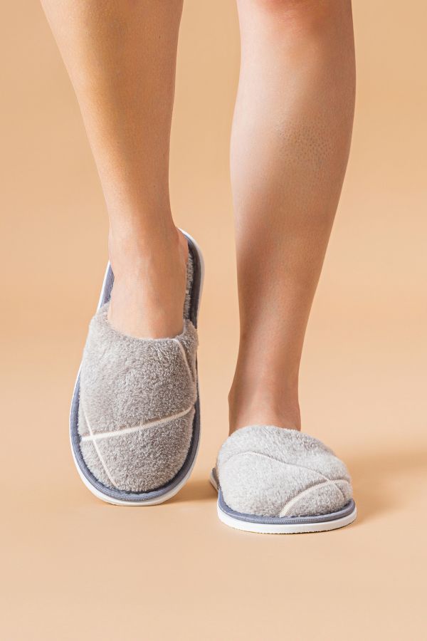 Тапки мужские МВТ [квадрат/серый]