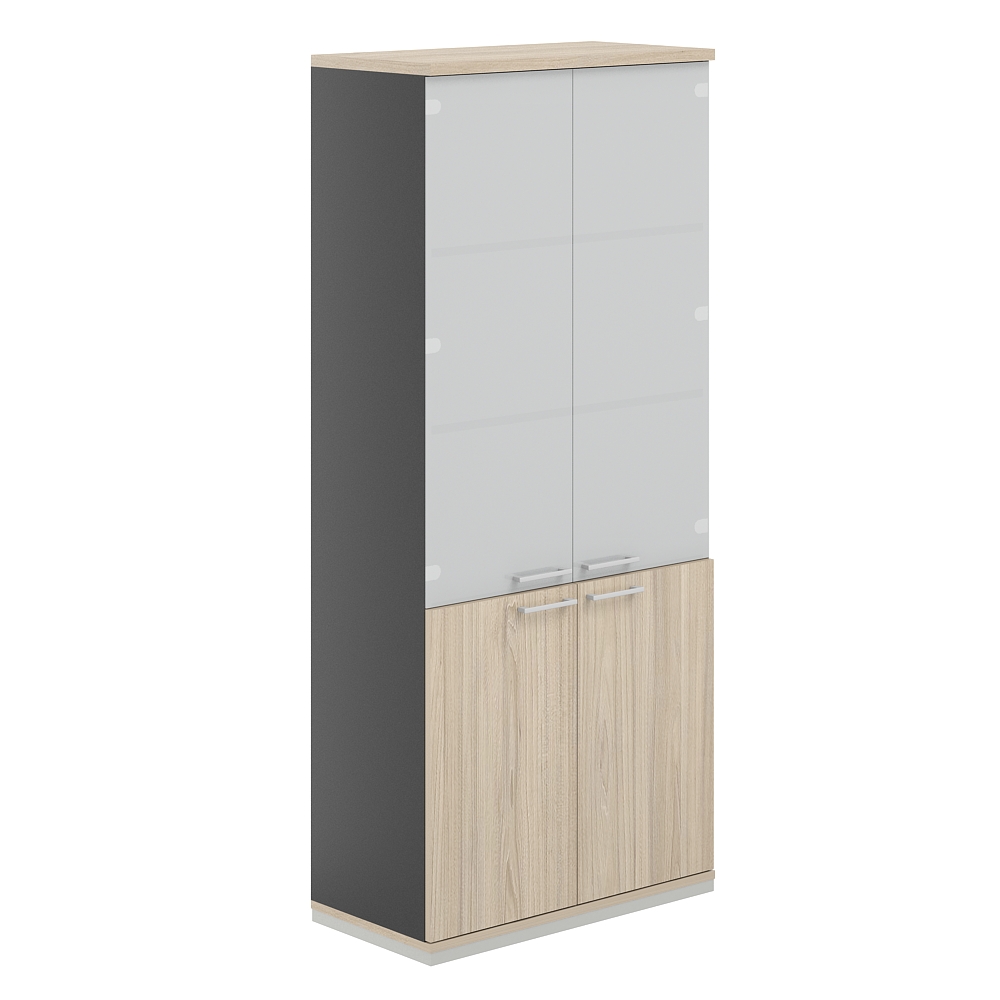 Шкаф 5 уровней 800х400х1833 со стеклом