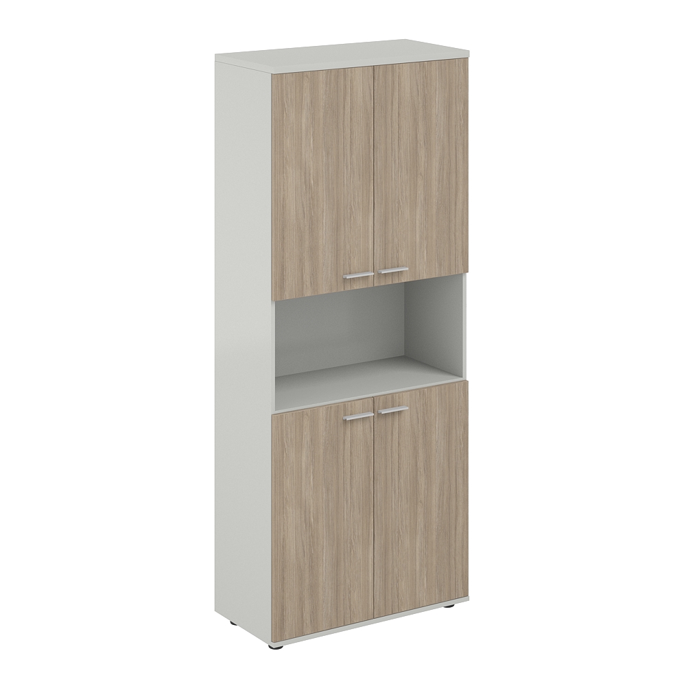 Шкаф высокий с нишей 800х400х1955, 4-х дв, з.ст ЛДСП 16 мм